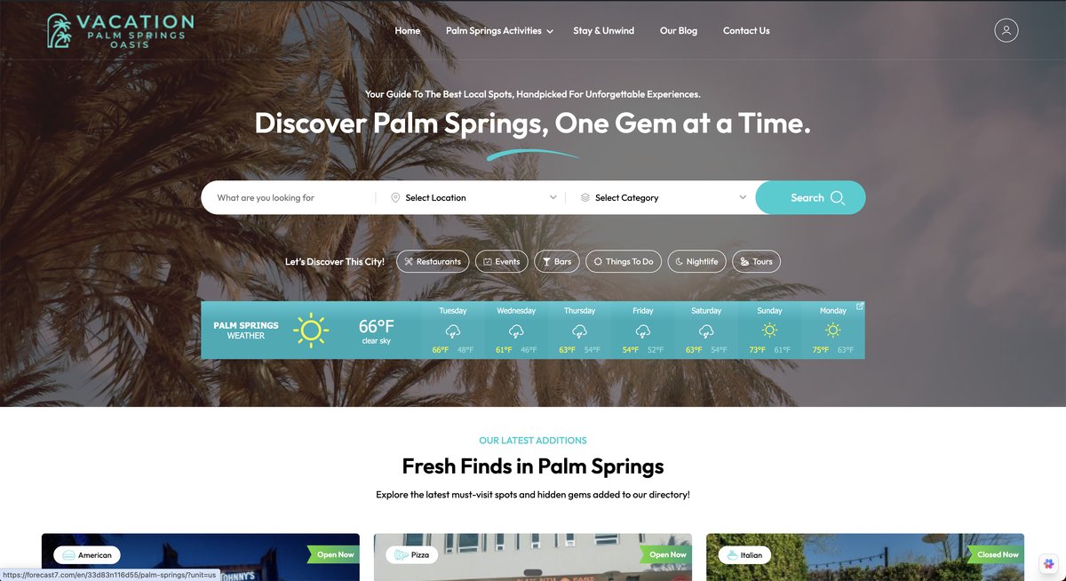 Vacation Palm Springs Oasis